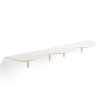 Writing shelf, 2000x320 mm, white