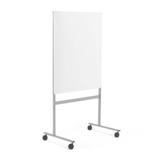 Mobil whiteboardtavle DORIS, enkeltsidet, gulvstativ, 1000x1200 mm