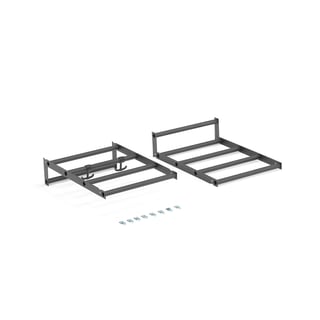 Schoenen- en hoedenrek, 2 haken, b 300 mm