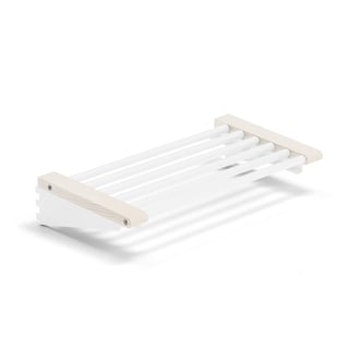 Shoe rack JEPPE, 600 mm, birch, white