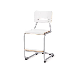 Klassenzimmerstuhl LEGERE III, H 500 mm, weiß