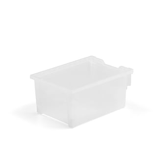 Plastic tray, 427x312x150 mm, clear