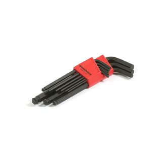 Ball-end hex key set, 1.5-10 mm