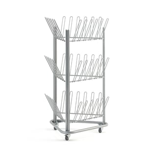 Shoe drying rack, 3 sided, 780x714x1192 mm,grey