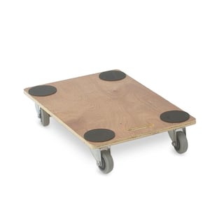 Economy wooden dolly, 240 kg load, 910x610x135 mm, plywood