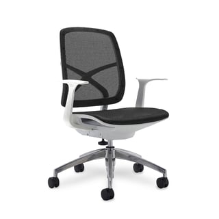 Mesh office chair HOOK, black & white