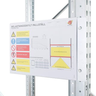 Belastningsskylt till pallställ ULTIMATE