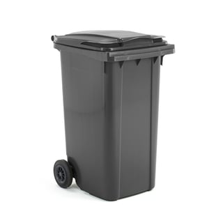 Budget wheelie bin HENRY, 1070x580x740 mm, 240 L, grey