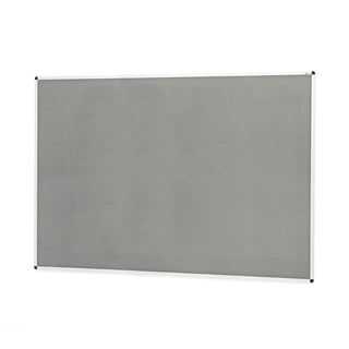 Aluminium framed noticeboard, 1800x1200 mm, light grey