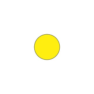 Floor signal, circle, 100-pack, yellow