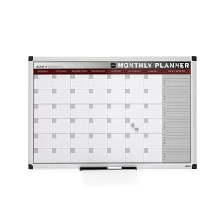 Whiteboard MABEL mit Wochenplaner, 900 x 600 mm