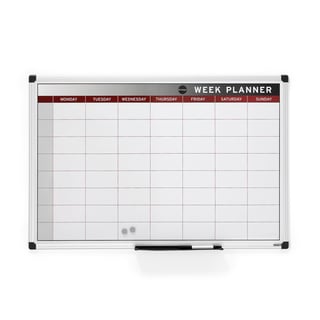 Whiteboard MABEL, veckoplanering, 900x600 mm