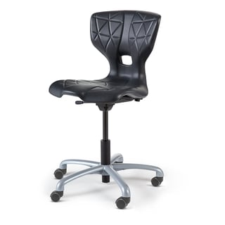 School chair ALDA V, with castors, anthracite