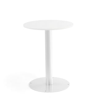 Round table ALVA, Ø700x900 mm, white, white