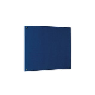 Recycled fire-retardant noticeboard, 1200x900 mm, blue