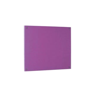 Recycled fire-retardant noticeboard, 1200x900 mm, purple