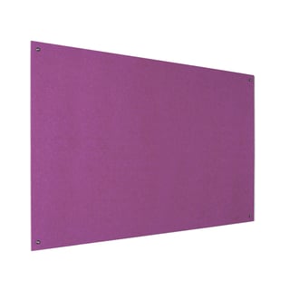 Recycled fire-retardant noticeboard, 2400x1200 mm, purple