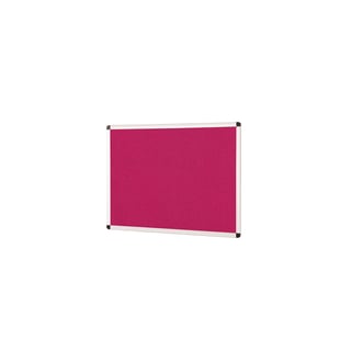 Colourful aluminium framed noticeboard, 900x600 mm, magenta