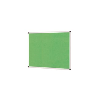 Colourful aluminium framed noticeboard, 1200x900 mm, bright green