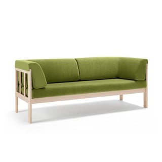 3-seater sofa KIM, Repetto fabric, algae green