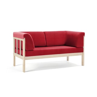 2-Sitzer-Sofa KIM, Repetto-Stoff, himbeerrot