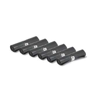 Sorppokar, 6 rúllur (25 stk/rúllu), 60 L. Svartir