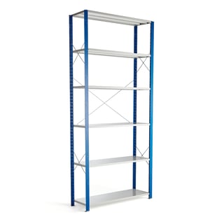 Shelving MIX, basic section, 3000x1300x400 mm