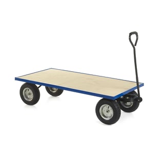 Heavy duty platform truck, wood deck, 500 kg, 1500x750 x 360 mm