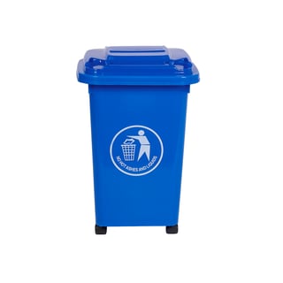 Mini wheelie bin, 520x400x350 mm, 30 L, blue