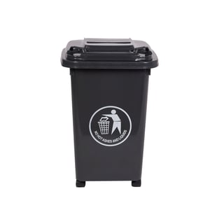 Mini wheelie bin, 520x400x350 mm, 30 L, dark grey