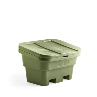 Grit bin, 600x1100x850 mm, 300 L, green