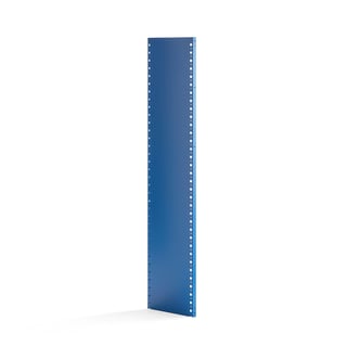 Gesloten staander voor legbordstelling MIX, 1 stuk, 1740 x 400 mm, blauw