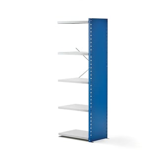 Hillukerfi Mix, viðbótareining, 1740x600x400 mm, blá/grá