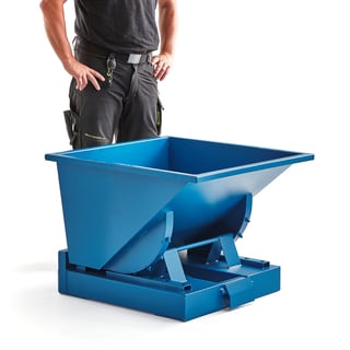 Auto self tipping skip AZURE, 815x760x580 mm, 150 L, blue