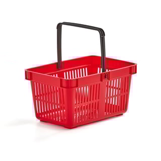 Ostukorv, 27 l, punane