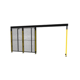 Sliding door X-GUARD incl. uprights and mesh, 2000x2200 mm