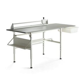 Packing workstation SEND, 2000x800 mm, grey