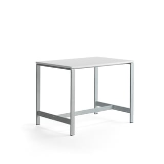 Bord VARIOUS, 1200x800 mm, höjd 900 mm, silver, vit