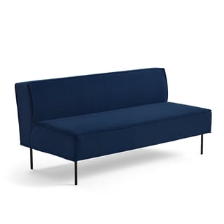 Sofa COPENHAGEN PLUS, 2-seater, fabric, marine blue