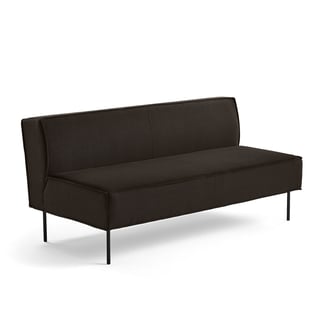 Sofa COPENHAGEN PLUS, 2-seater, fabric, brown