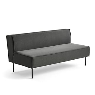 Sofa COPENHAGEN PLUS, 2-seater, fabric, anthracite grey