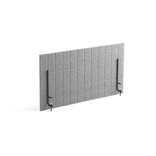 Stolna pregrada SPLIT, 1200x600 mm, svijetlo siva