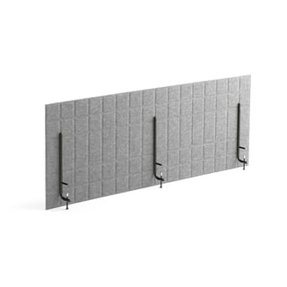 Stolna pregrada SPLIT, 1600x600 mm, svijetlo siva