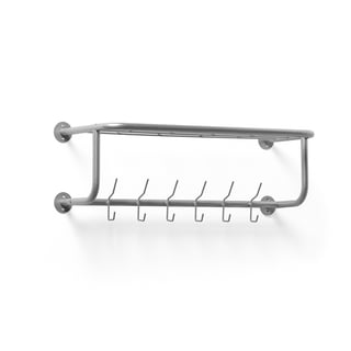 Coat rack OLDHAM, 800x300x240 mm, silver