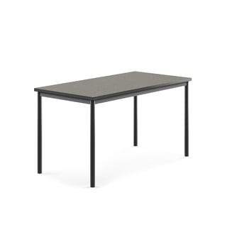 Desk SONITUS, 1400x700x720 mm, dark grey linoleum, anthracite