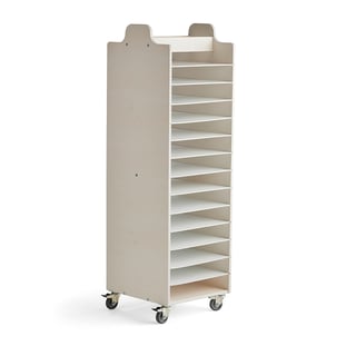 Art drying trolley, A3, 480x500x1580 mm, white