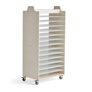 Art drying trolley, A2, 780x500x1580 mm, white