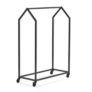 Mobile coat rail CLOTHING HOUSE, black