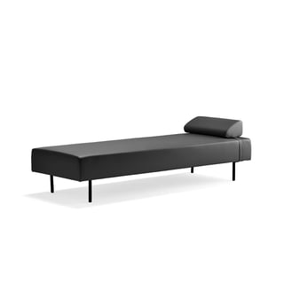 Daybed SIESTA, kunstlæder, antracitgrå
