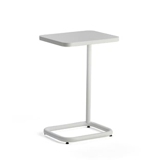 Laptoptafel STANDBY, 425x350 x 647 mm, witte standaard, wit tafelblad